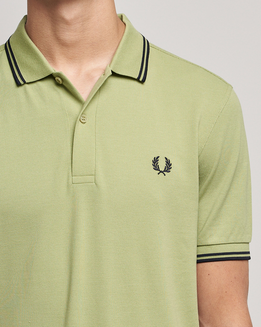 Herre | Polotrøjer | Fred Perry | Twin Tip Polo Sage Green 