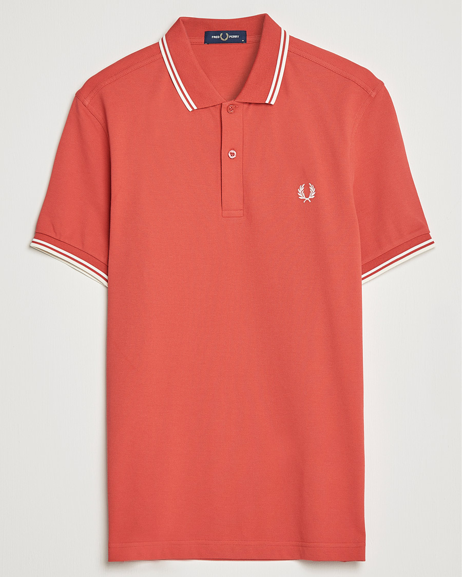 Herre | Polotrøjer | Fred Perry | Twin Tip Polo Washed Red