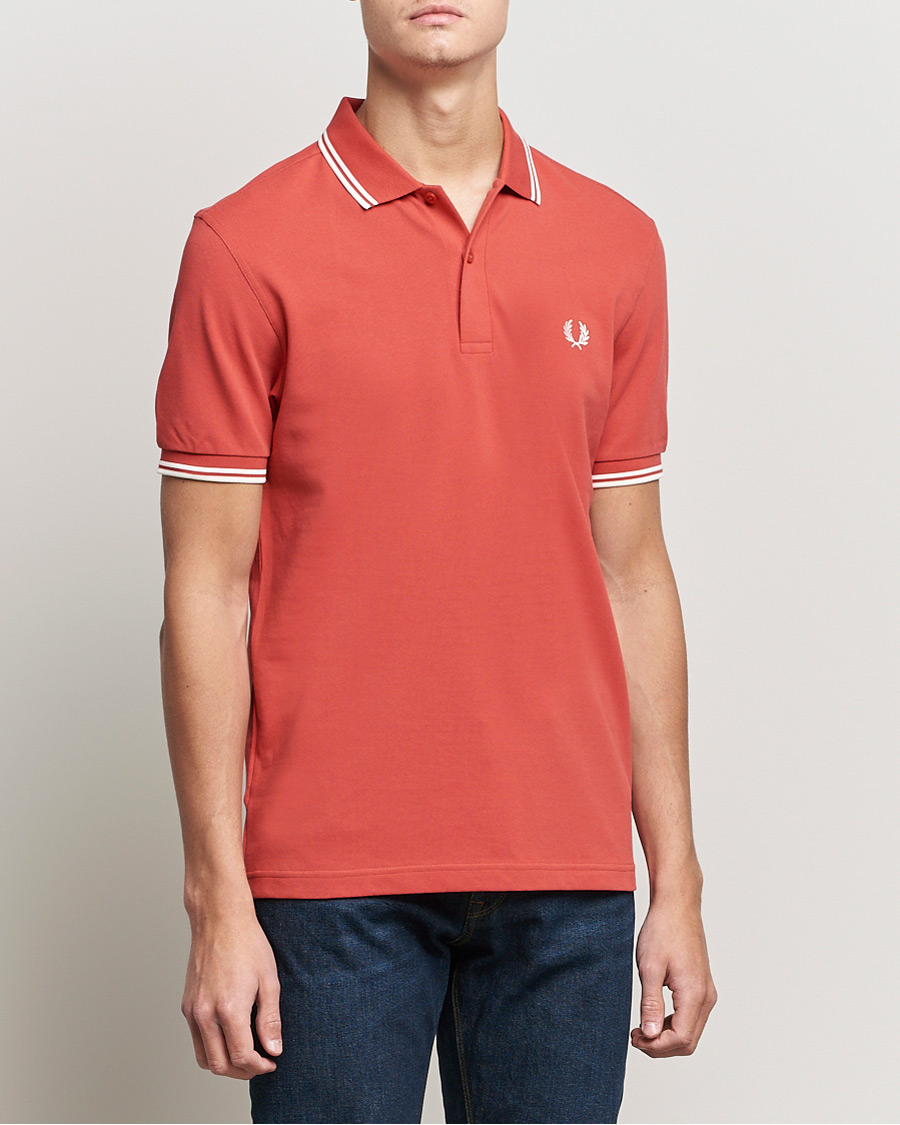 Herre | Polotrøjer | Fred Perry | Twin Tip Polo Washed Red