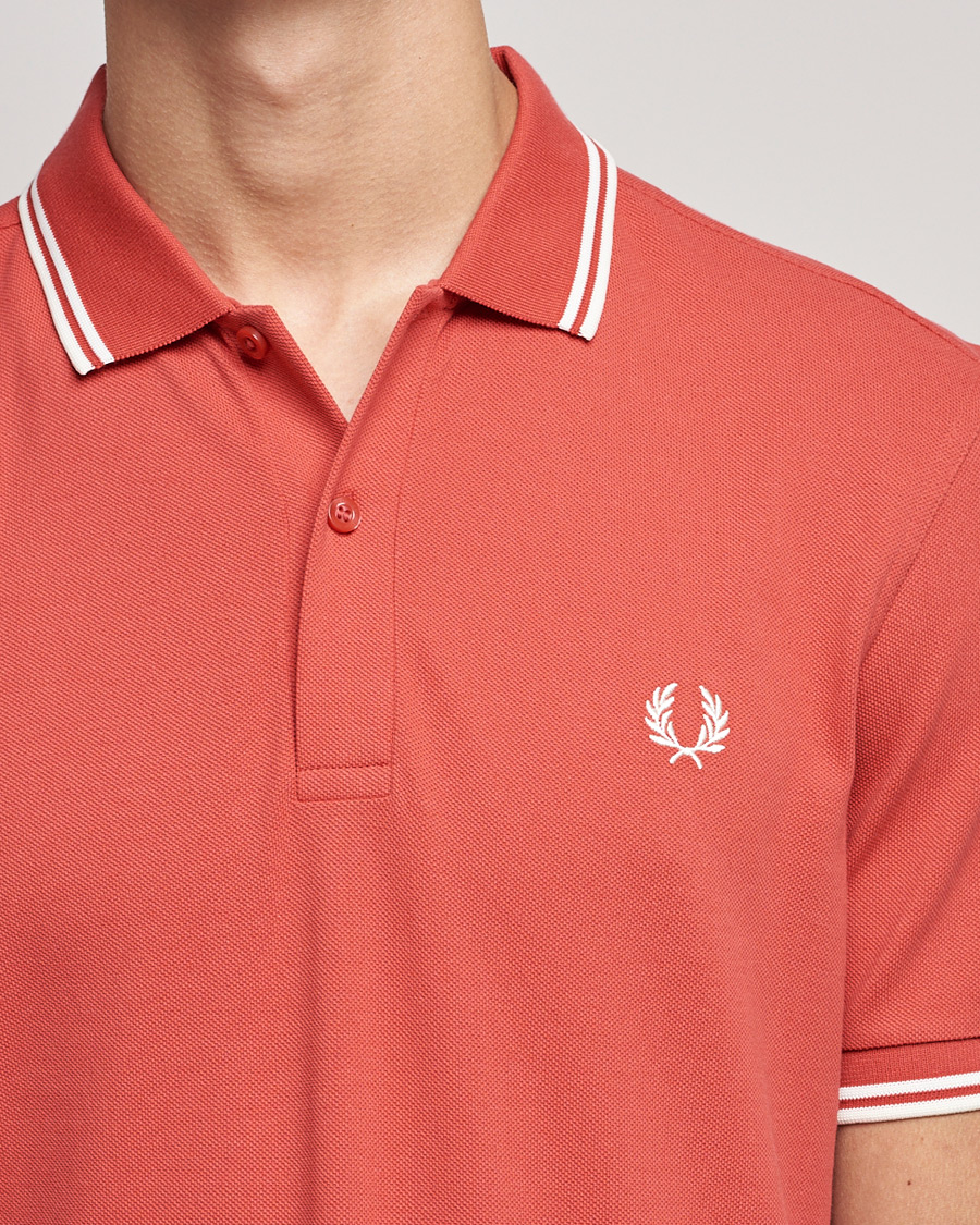 Herre | Polotrøjer | Fred Perry | Twin Tip Polo Washed Red