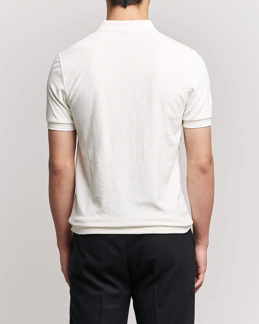 Herre | Polotrøjer | Fred Perry | Towelling Zip Neck Polo Ecru