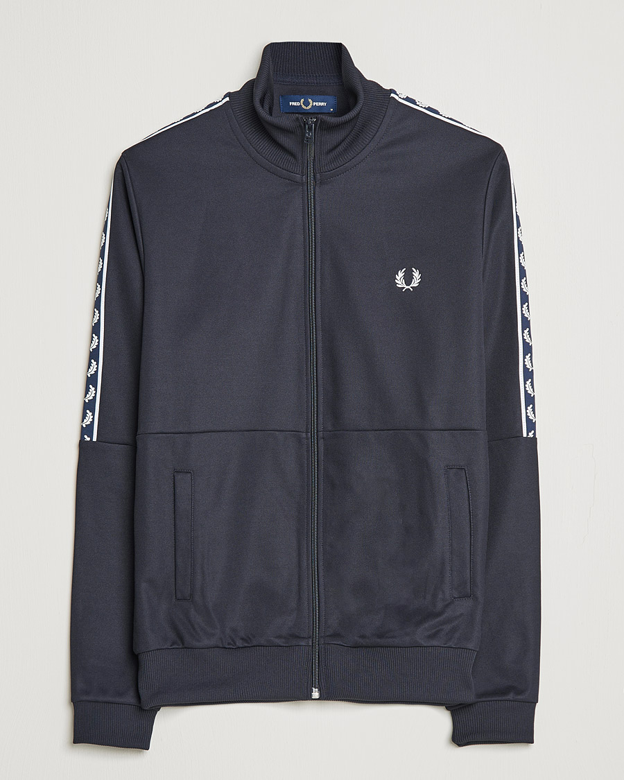 Herre | Trøjer | Fred Perry | Pannel Taped Track Jacket Navy