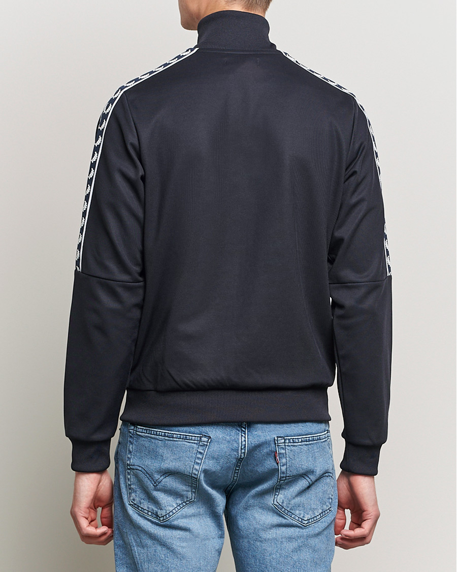 Herre | Trøjer | Fred Perry | Pannel Taped Track Jacket Navy