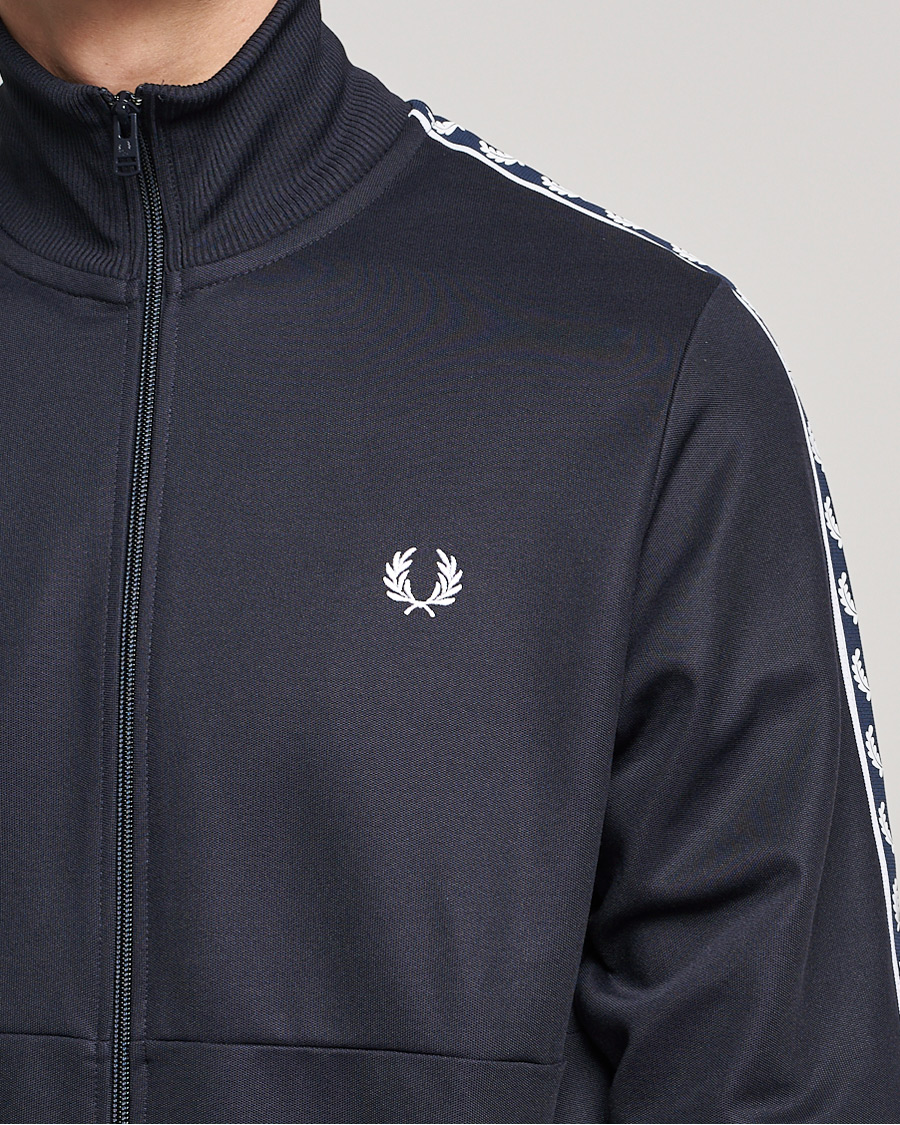 Herre | Trøjer | Fred Perry | Pannel Taped Track Jacket Navy