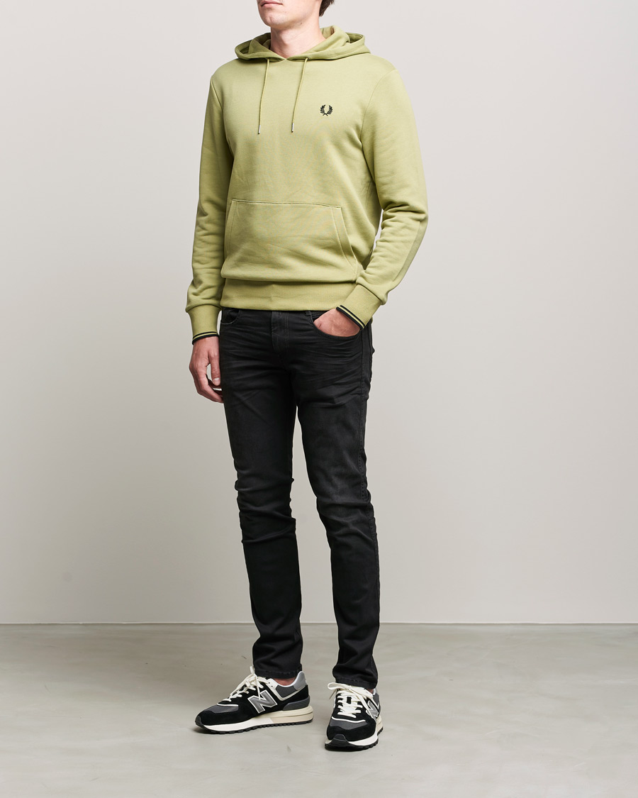 Herre | Trøjer | Fred Perry | Tipped Hooded Sweatshirt Sage Green 