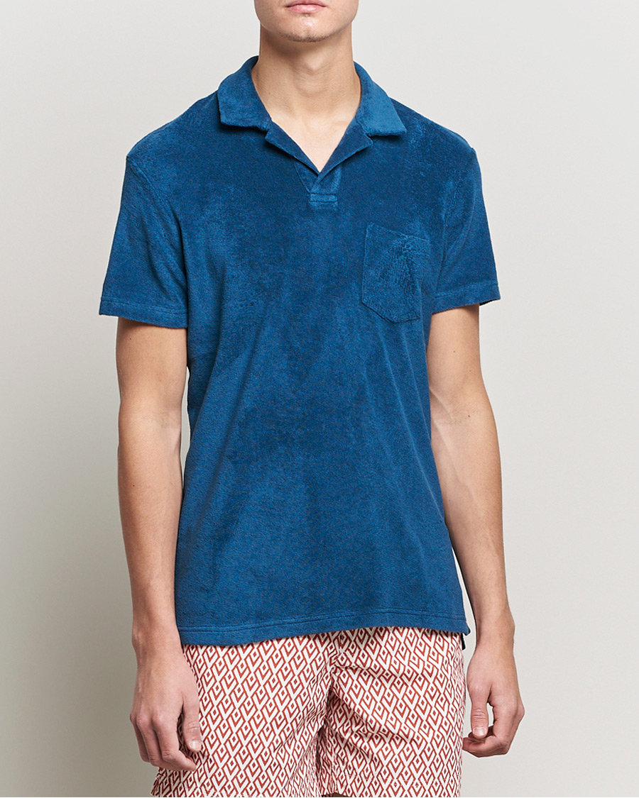 Herre | Polotrøjer | Orlebar Brown | Terry Polo Oceanic Blue