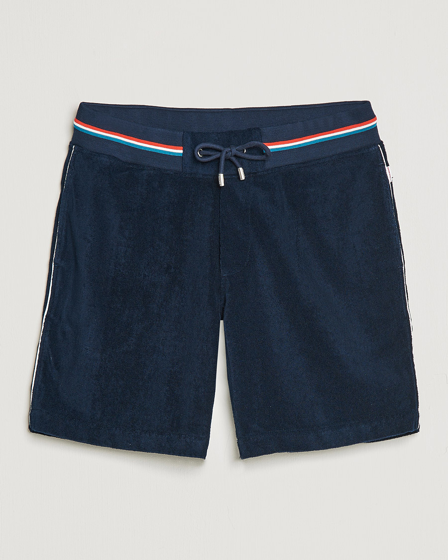 Herre | Shorts | Orlebar Brown | Afador OB Stripe Towelling Shorts Navy