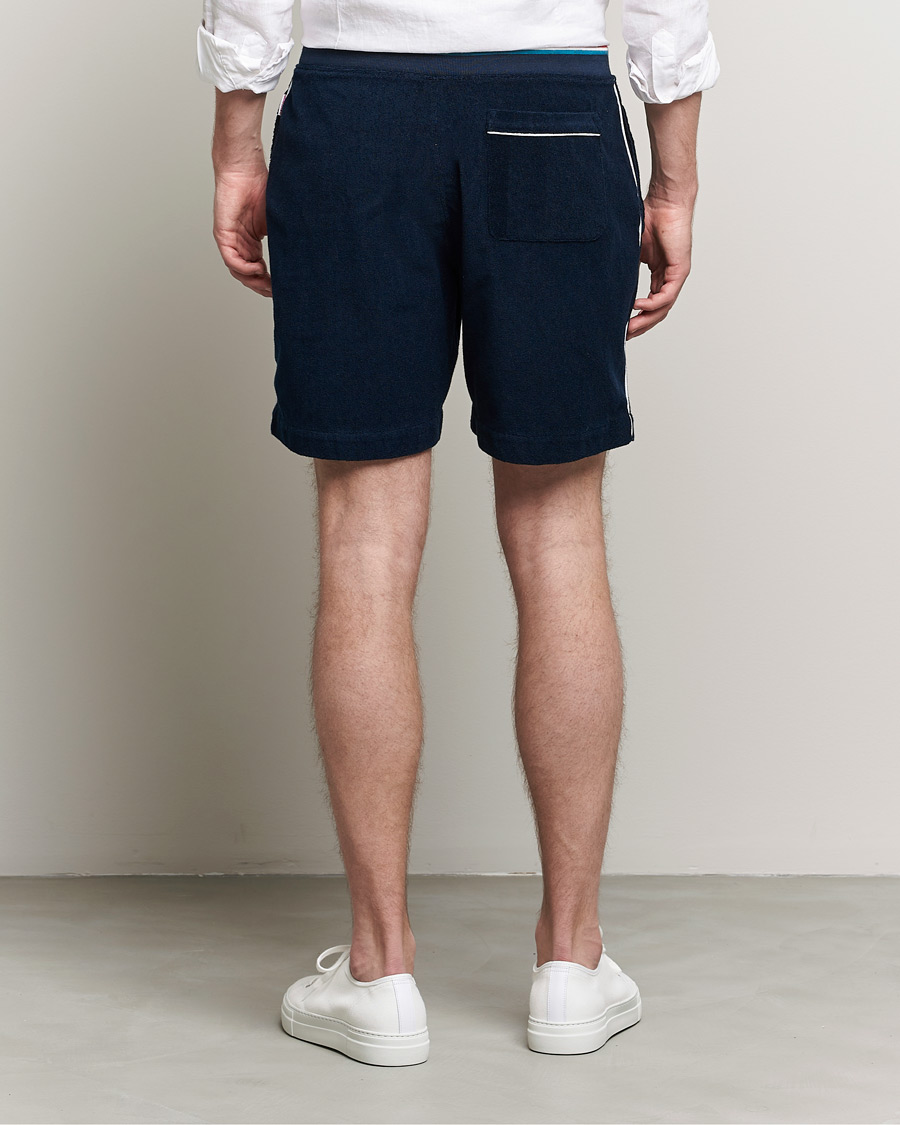 Herre | Shorts | Orlebar Brown | Afador OB Stripe Towelling Shorts Navy