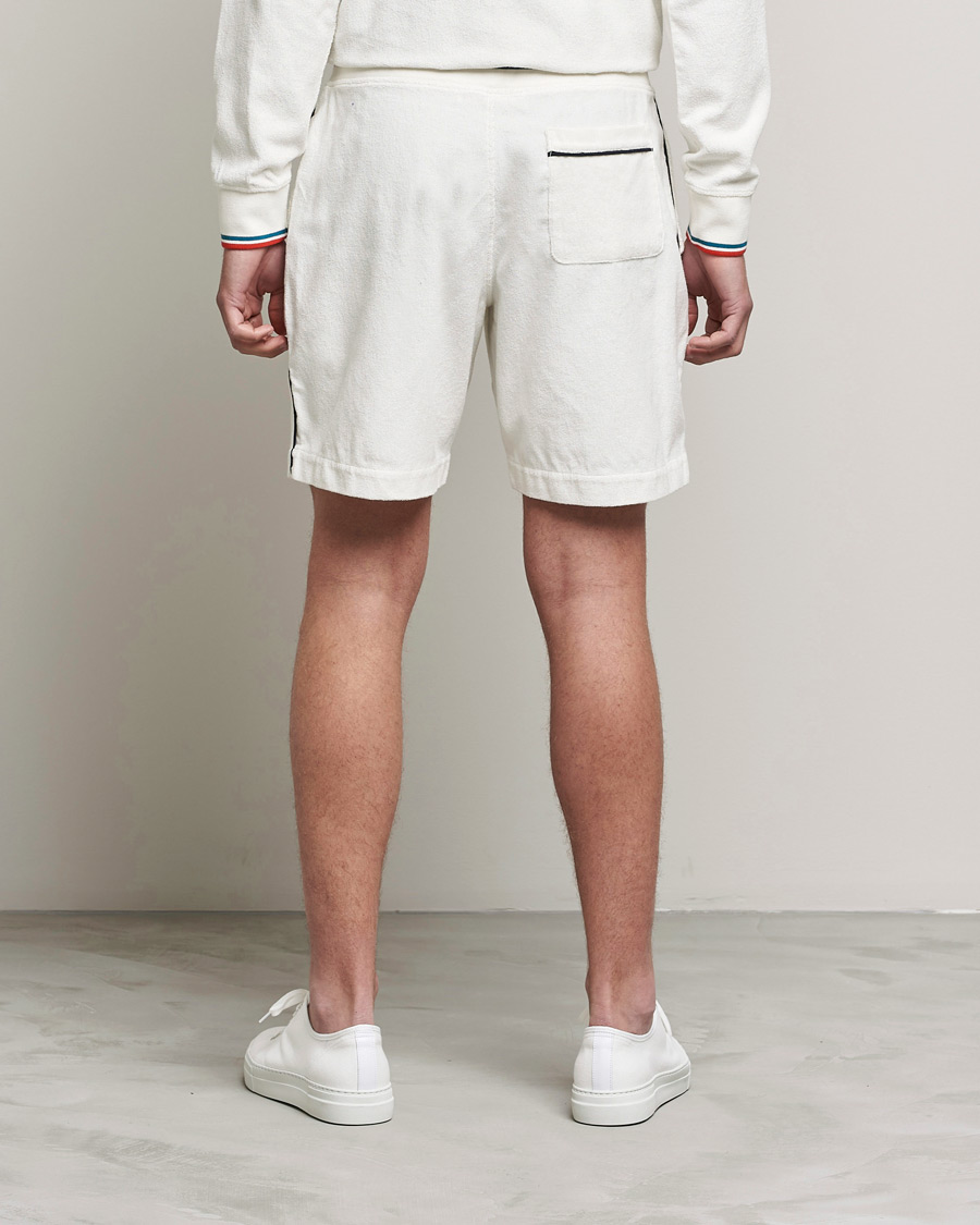 Herre | Shorts | Orlebar Brown | Afador OB Stripe Towelling Shorts White Sand
