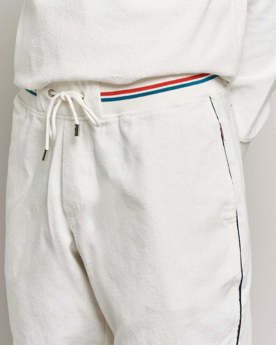 Herre | Shorts | Orlebar Brown | Afador OB Stripe Towelling Shorts White Sand