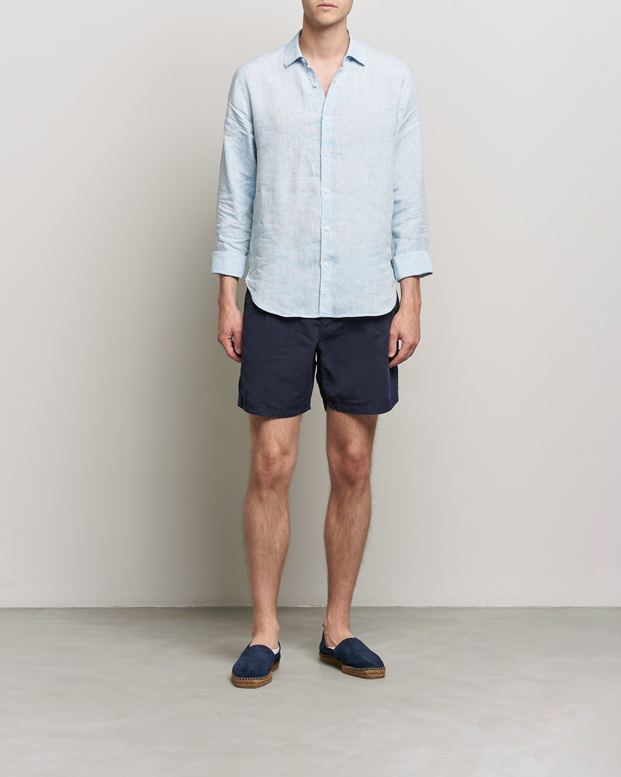 Herre | Chino shorts | Orlebar Brown | Searose Linen/Cotton Shorts Night Iris