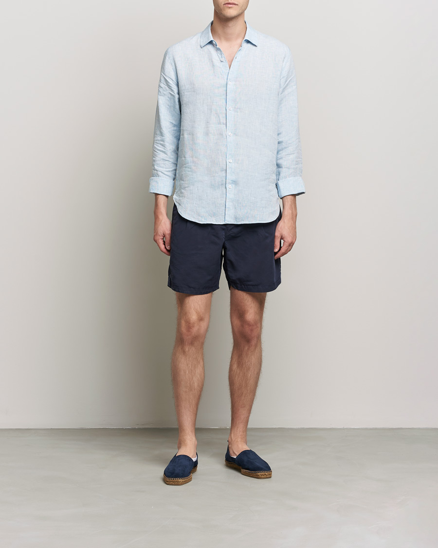 Herre | Shorts | Orlebar Brown | Searose Linen/Cotton Shorts Night Iris