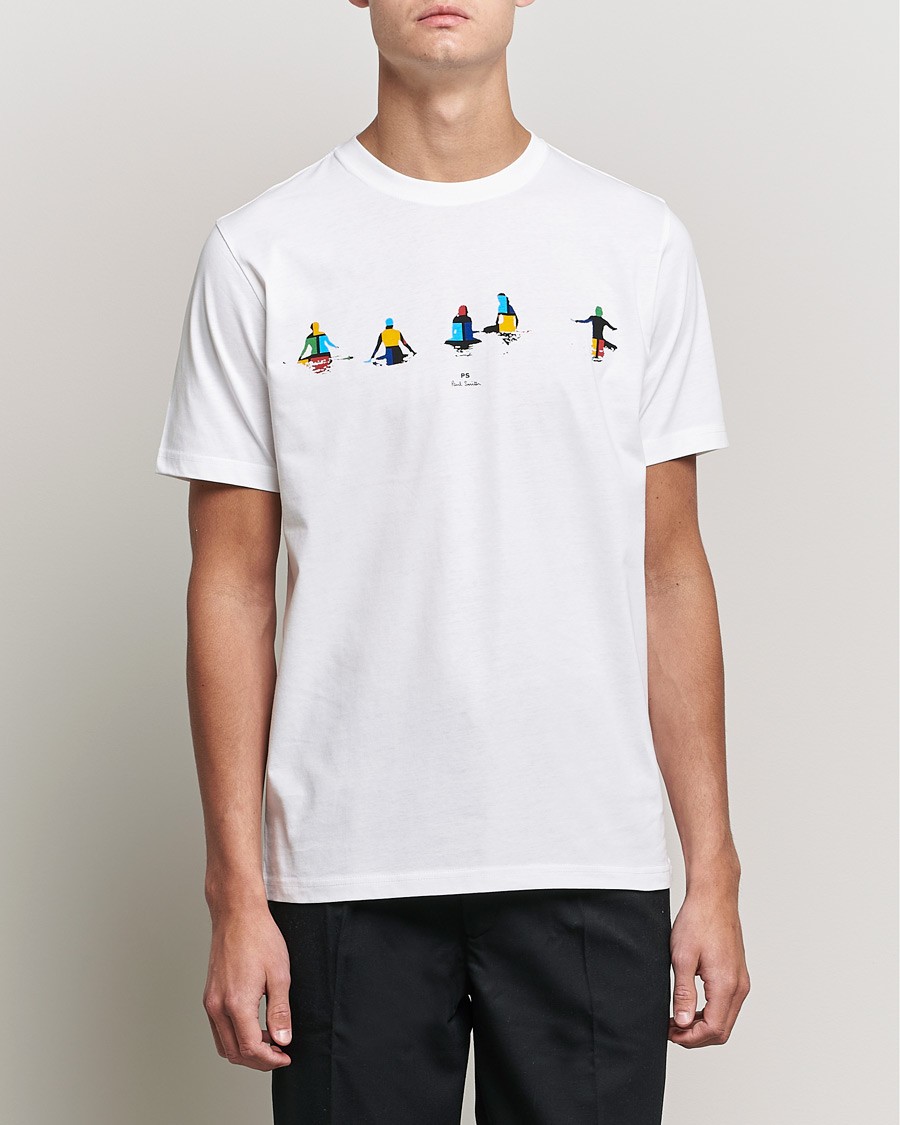 Herre | T-Shirts | PS Paul Smith | Kayaks Organic Cotton Tee White
