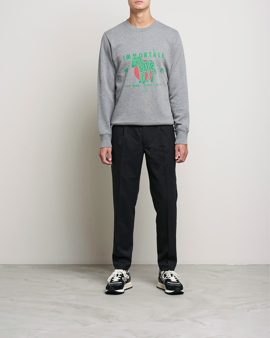 Herre | Grå sweatshirts | PS Paul Smith | Immortale Organic Cotton Sweatshirt Grey