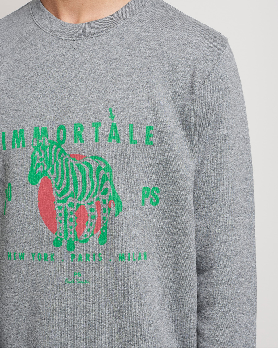 Herre | Trøjer | PS Paul Smith | Immortale Organic Cotton Sweatshirt Grey