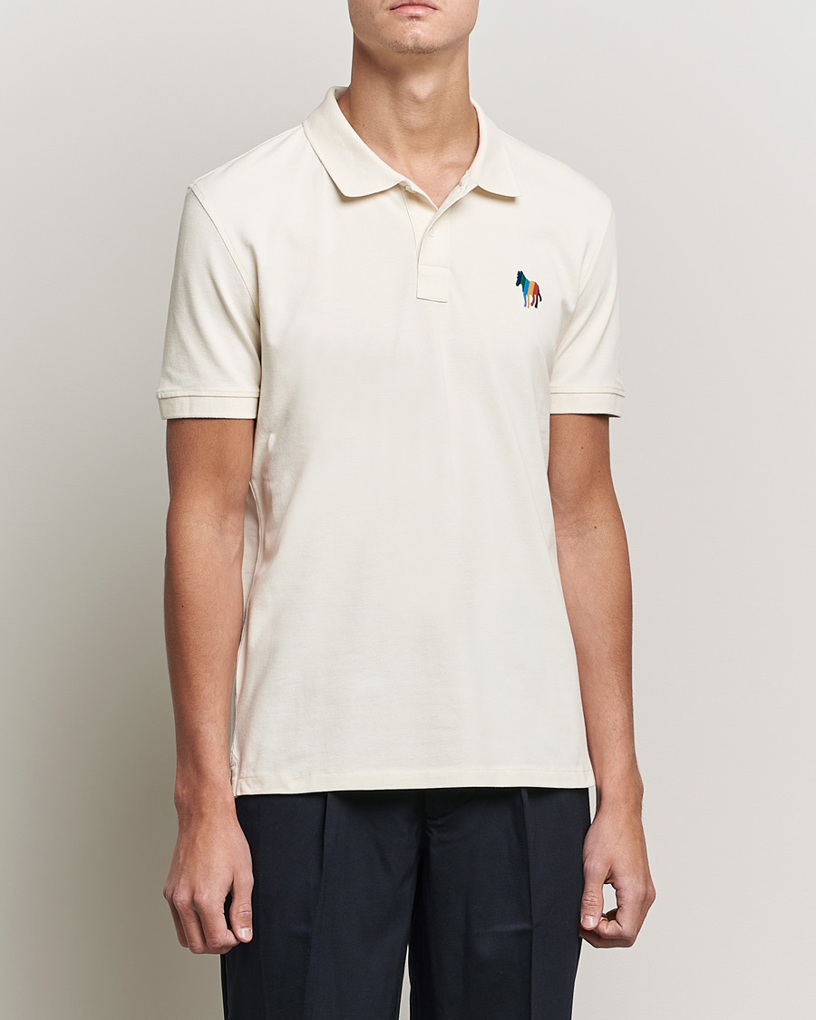Herre | Polotrøjer | PS Paul Smith | Regular Fit Zebra Polo Off White