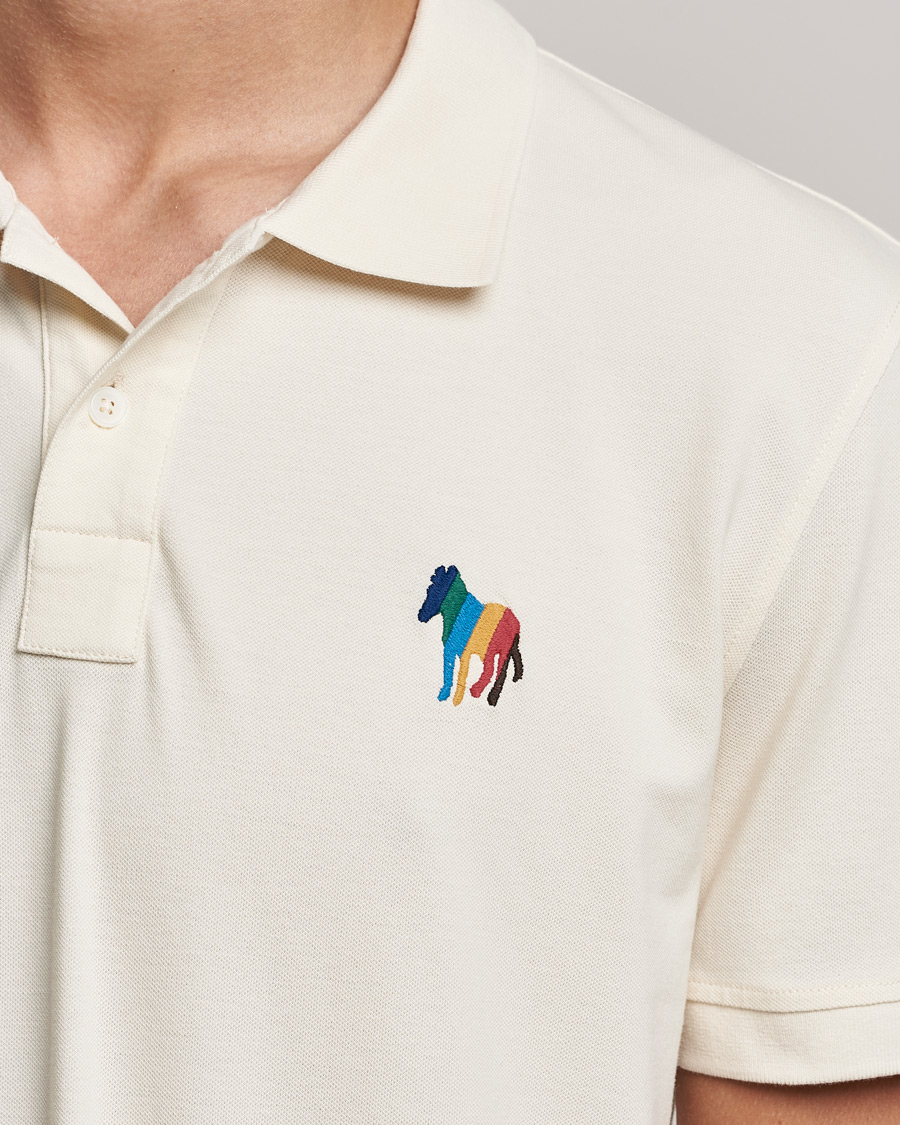 Herre | Polotrøjer | PS Paul Smith | Regular Fit Zebra Polo Off White