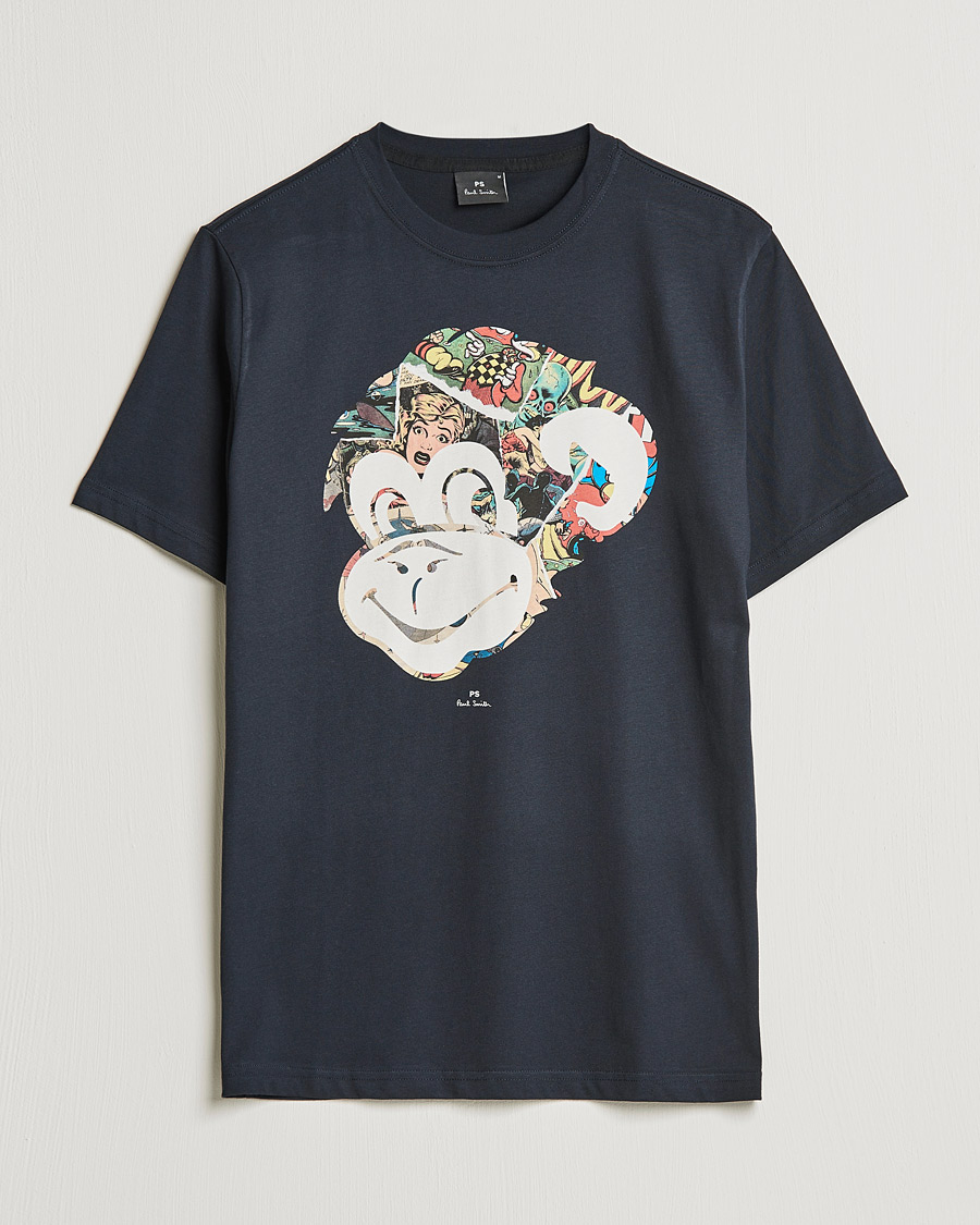 Herre | T-Shirts | PS Paul Smith | Monkey Tee Black