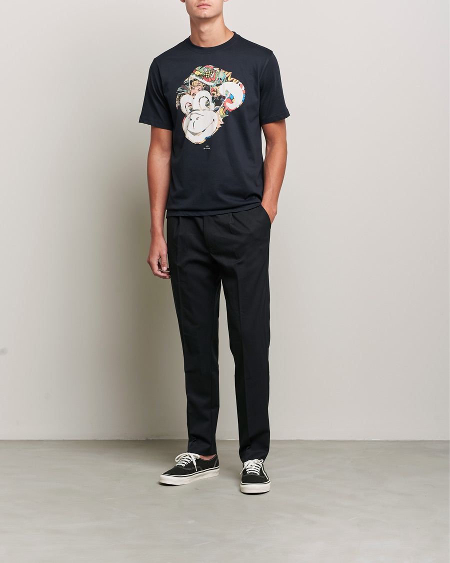 Herre | T-Shirts | PS Paul Smith | Monkey Tee Black