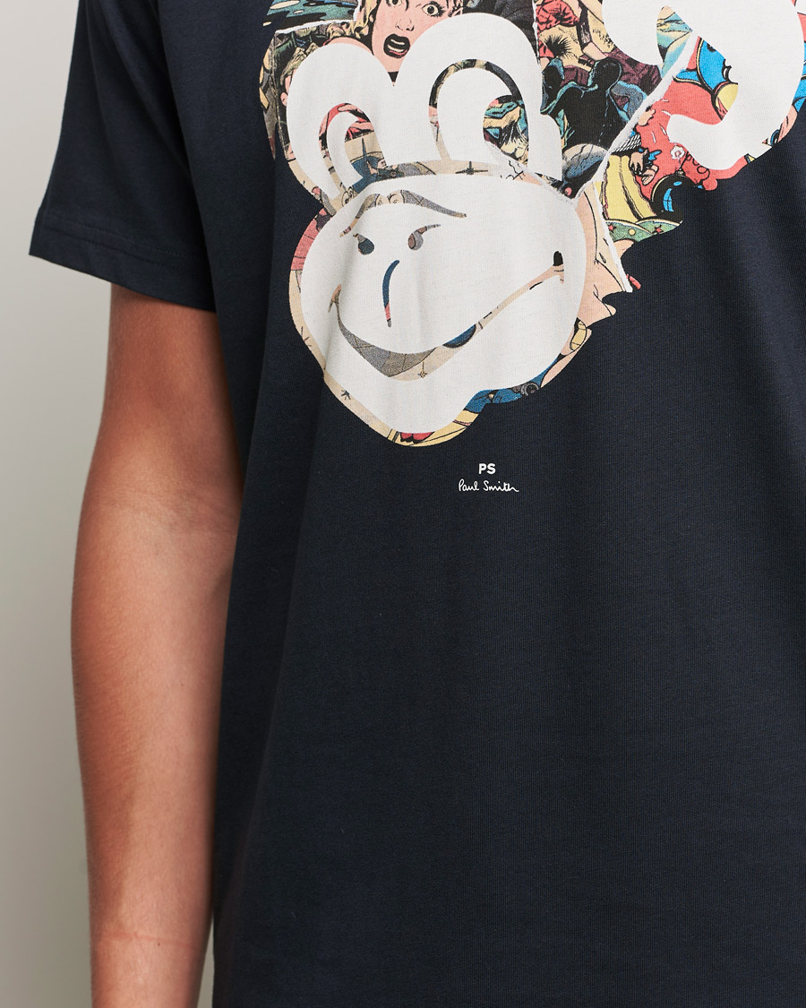 Herre | T-Shirts | PS Paul Smith | Monkey Tee Black