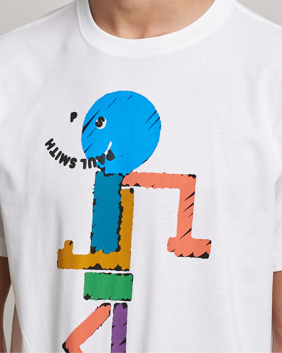 Herre | T-Shirts | PS Paul Smith | Character Organic Cotton Tee White