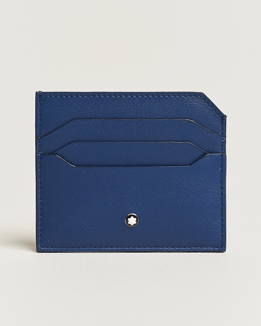 Herre | Montblanc Meisterstück Selection Soft Card Holder 6cc Cobalt Blue | Montblanc | Meisterstück Selection Soft Card Holder 6cc Cobalt Blue