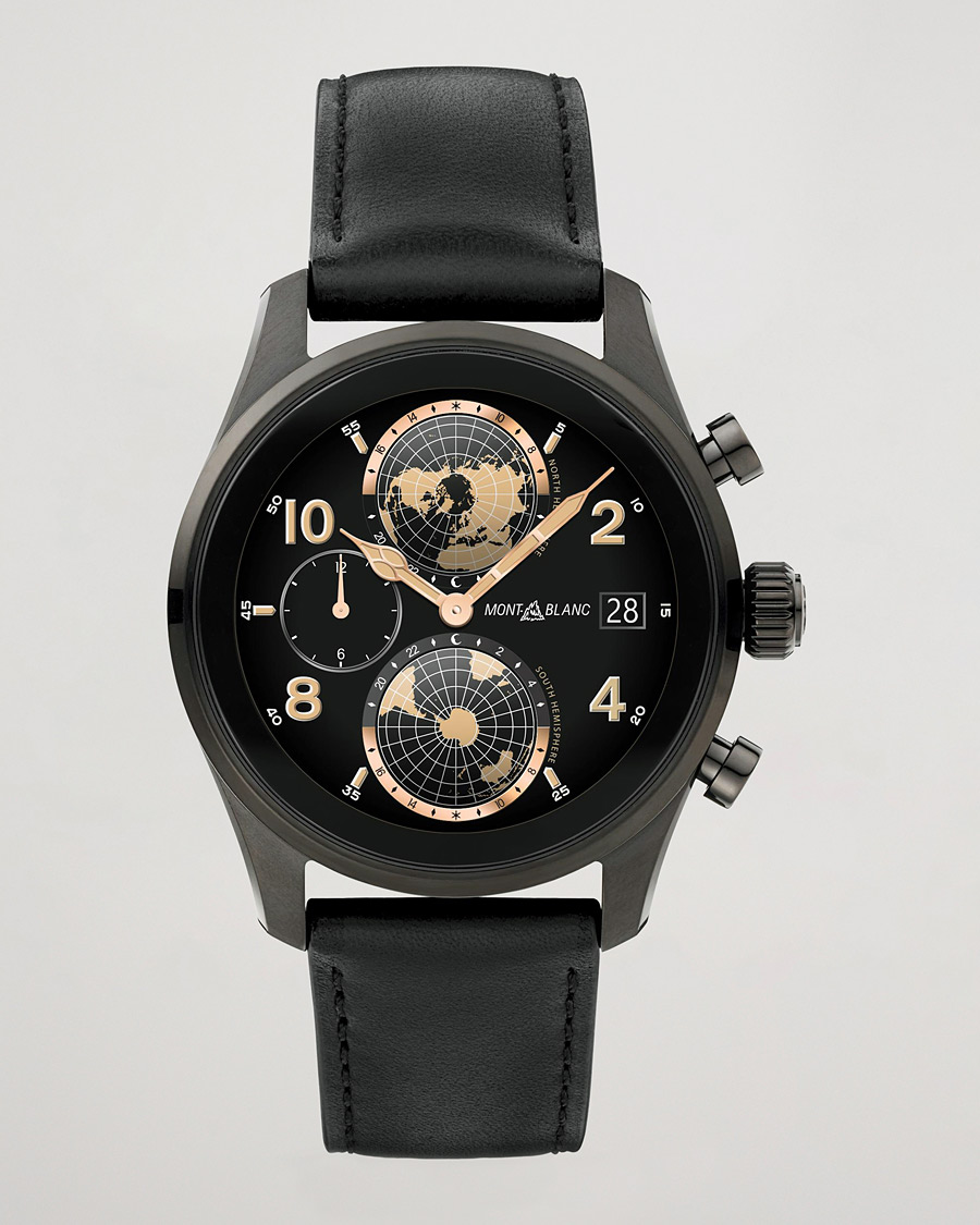 Herre | Læderrem  | Montblanc | Summit 3 Smartwatch Black