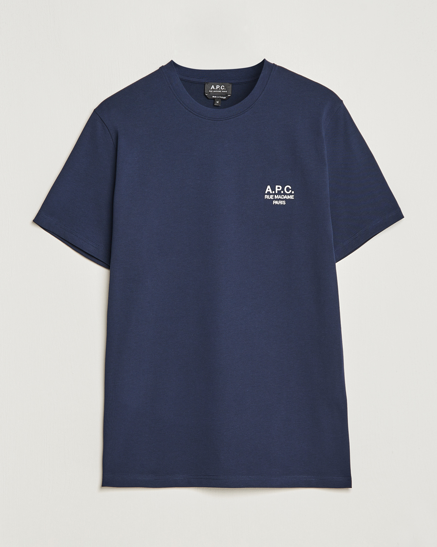 Herre | Kortærmede t-shirts | A.P.C. | Raymond T-Shirt Navy
