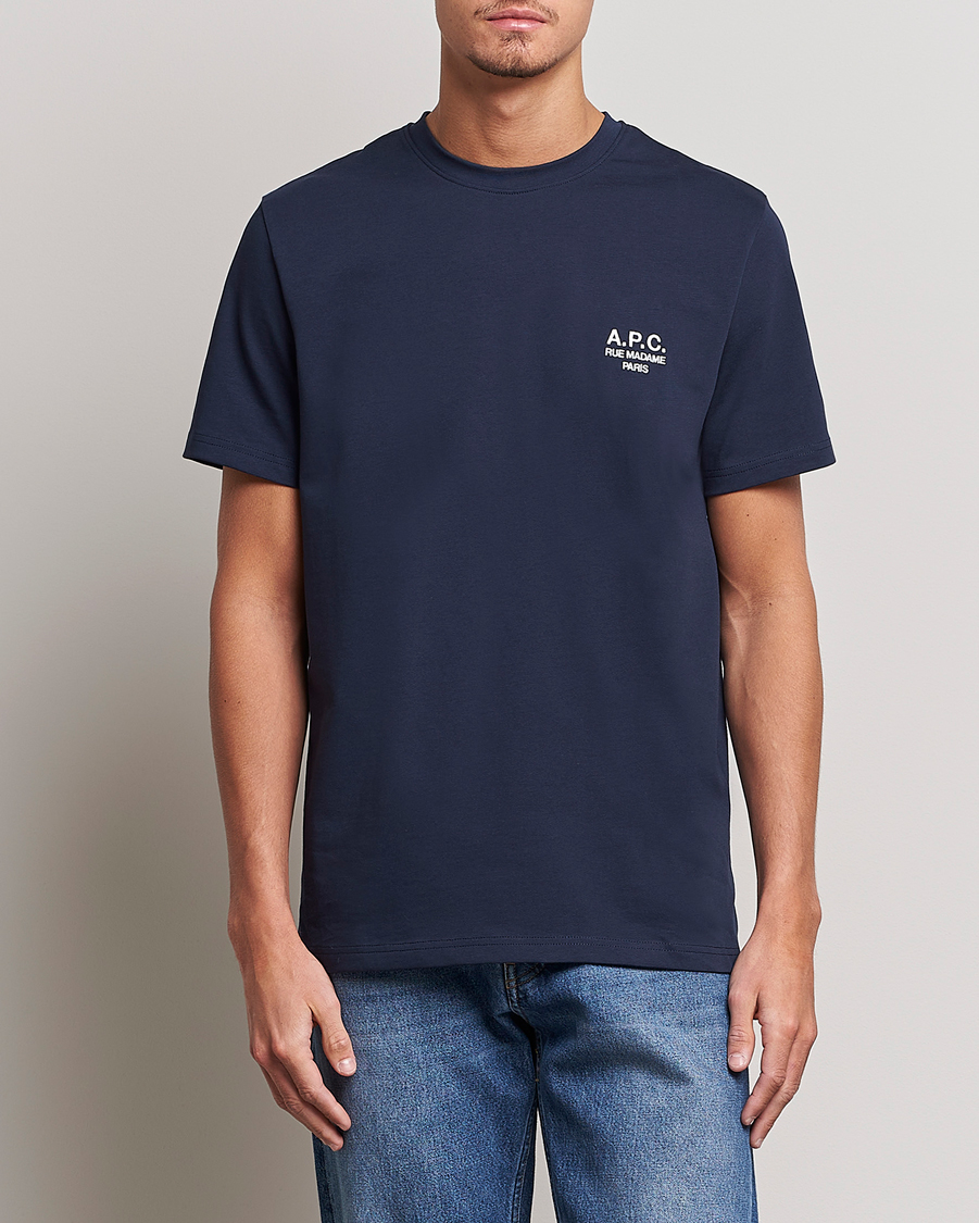 Herre | Kortærmede t-shirts | A.P.C. | Raymond T-Shirt Navy