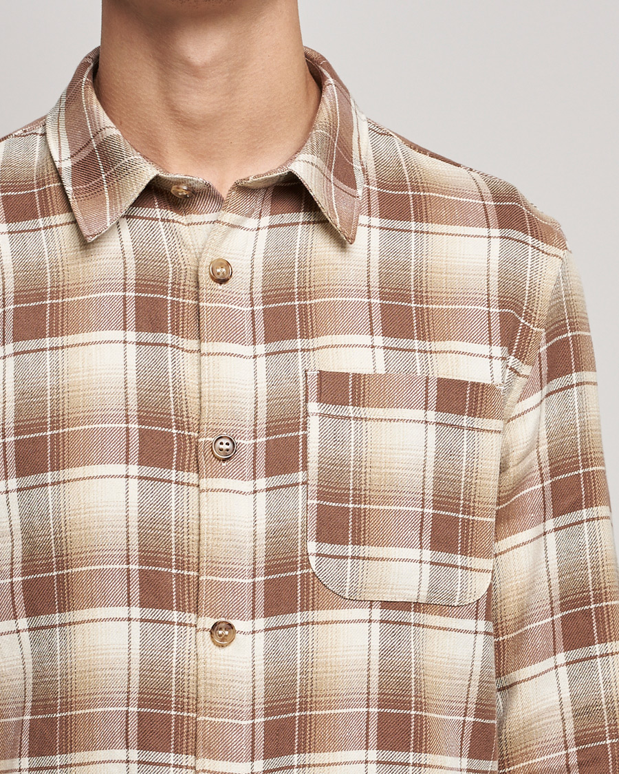 Herre | Skjorter | A.P.C. | Trek Overshirt Beige Check
