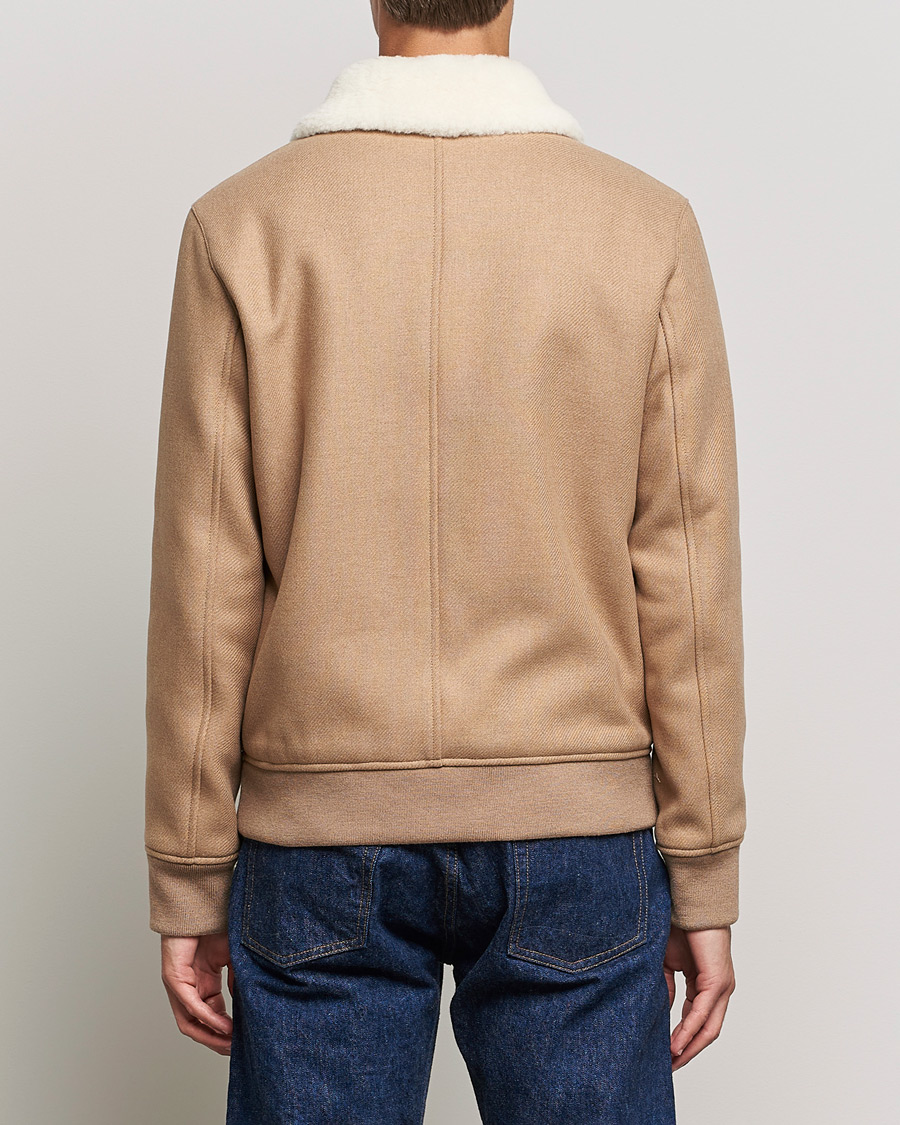 Herre | Jakker | A.P.C. | Ben Shearling Bomber Jacket Beige