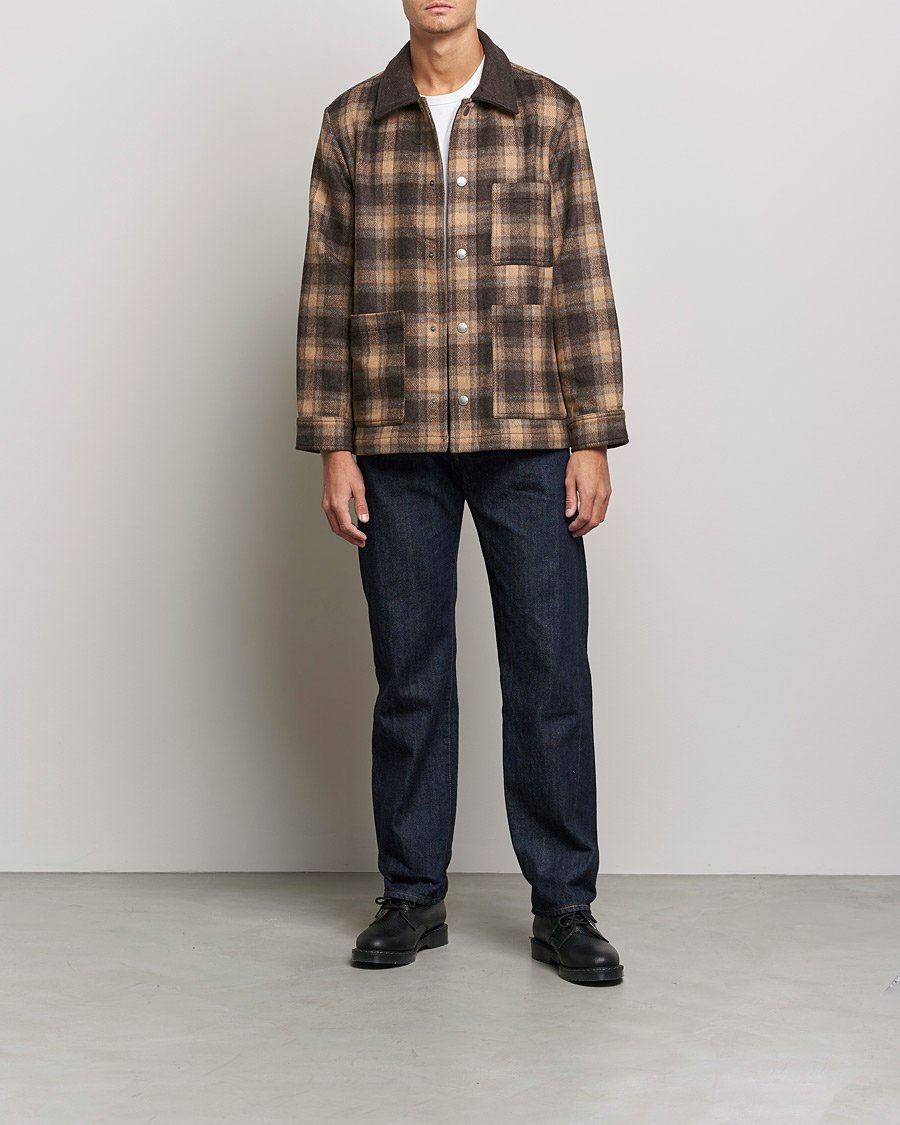 Herre | Jakker | A.P.C. | Emile Shirt Jacket Brown Check
