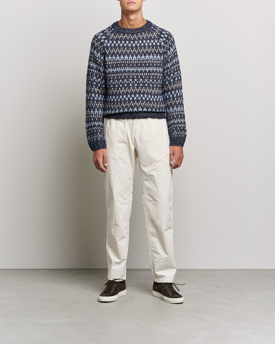 Herre | Trøjer | A.P.C. | Leonard Jacquard Pullover Blue Heather