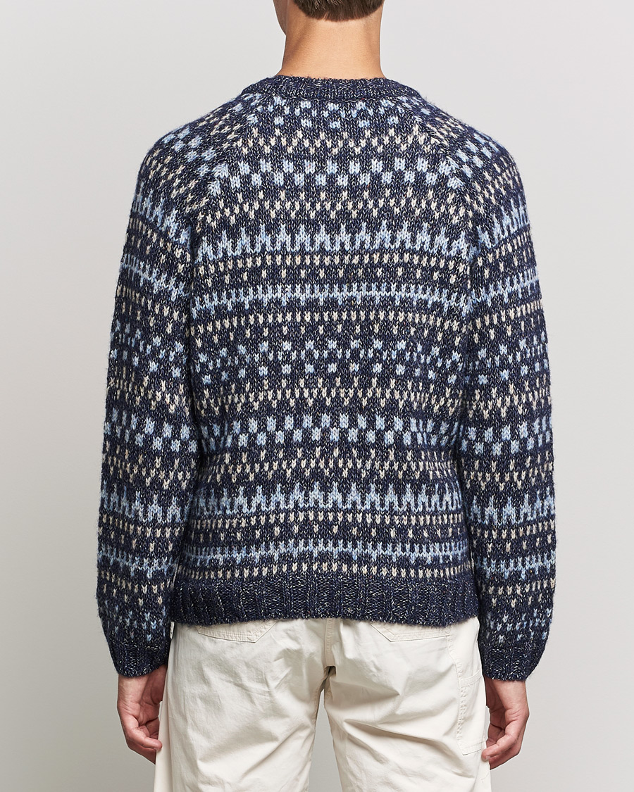 Herre | Trøjer | A.P.C. | Leonard Jacquard Pullover Blue Heather