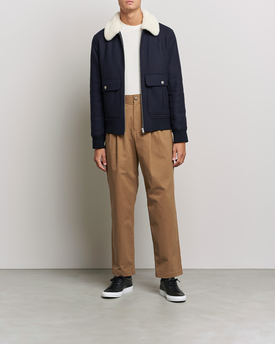 Herre | Bukser | A.P.C. | Eddy Pleated Chinos Tobacco