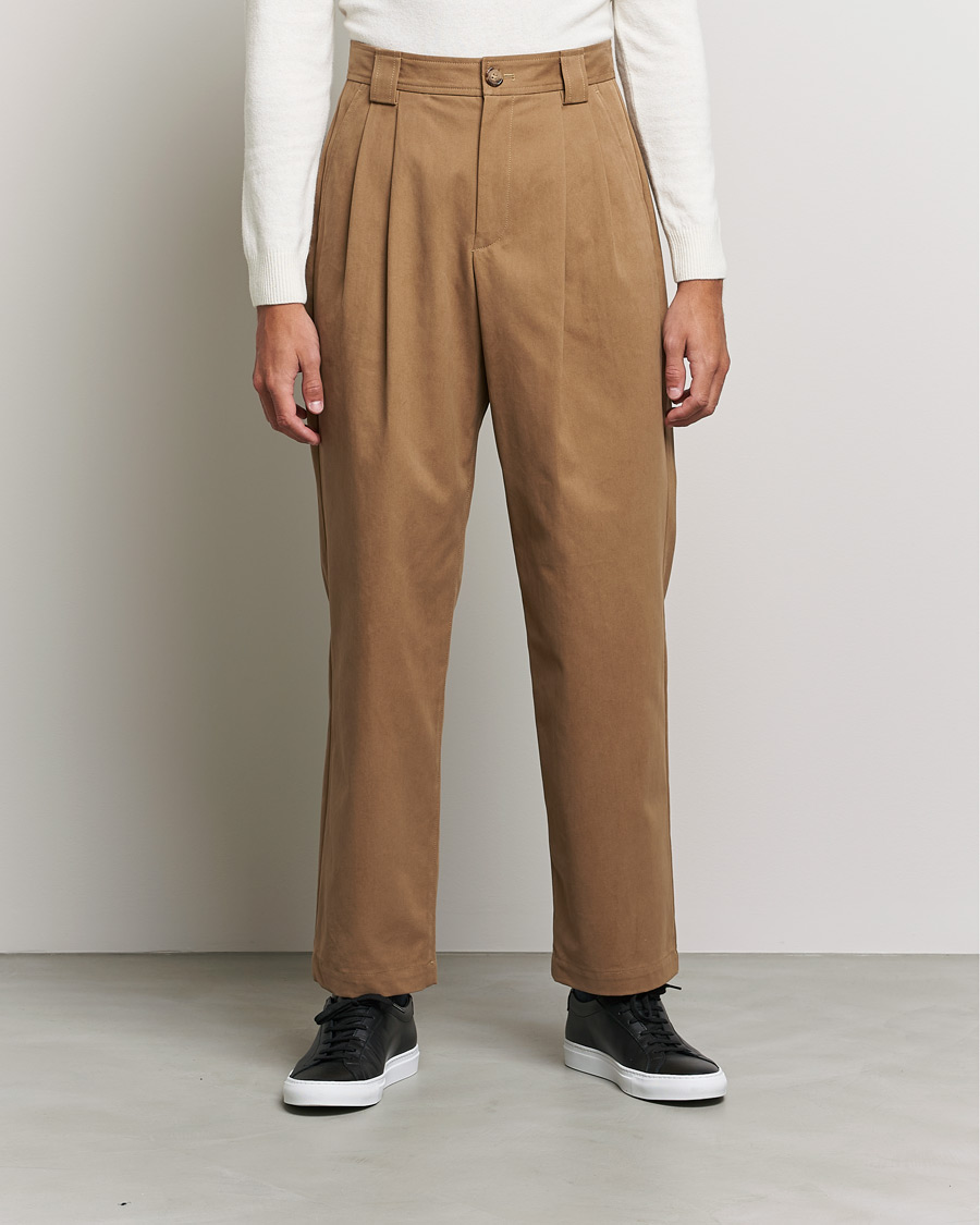 Herre | Bukser | A.P.C. | Eddy Pleated Chinos Tobacco