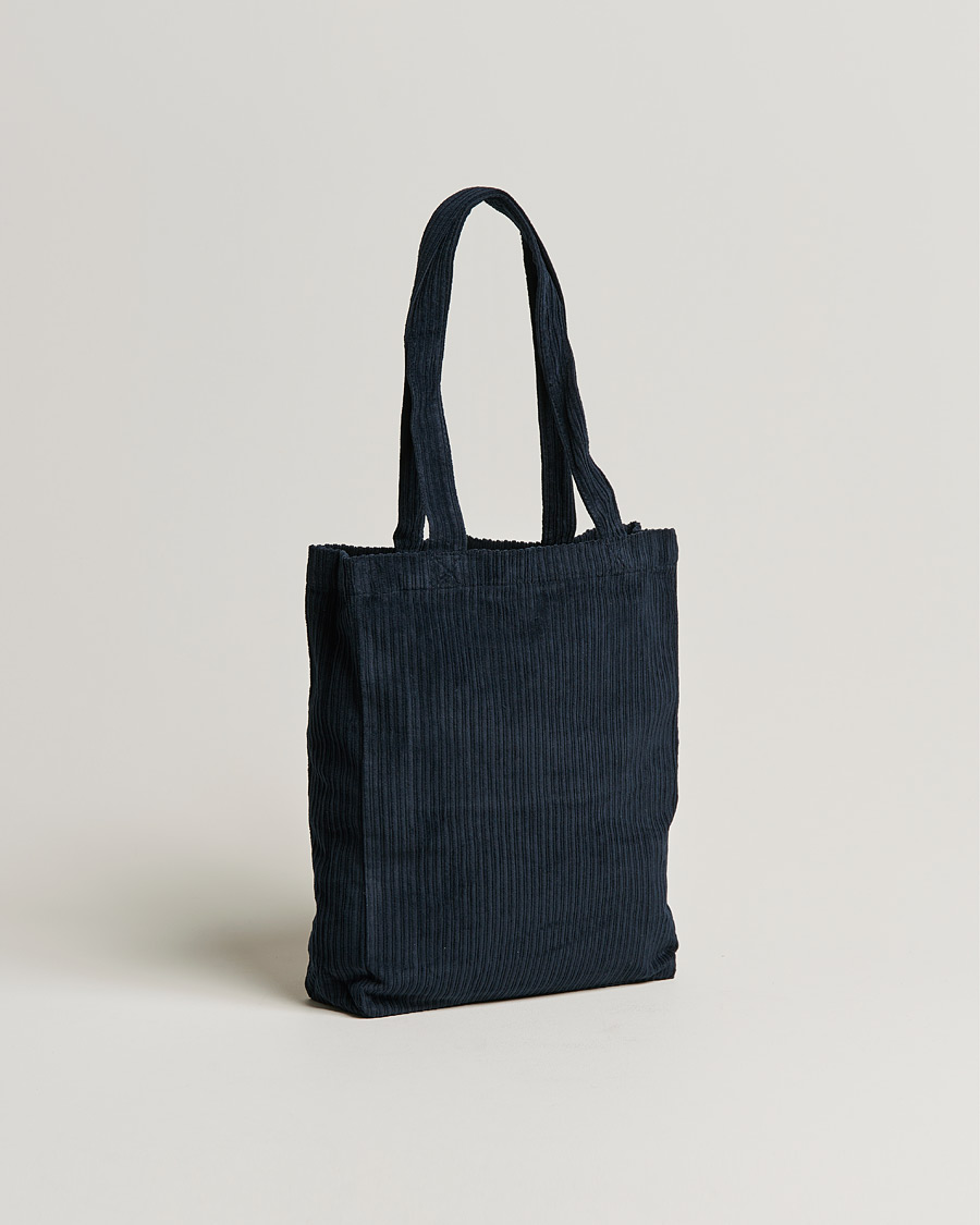 Herre | A.P.C. Lou Corduroy Tote Bag Navy | A.P.C. | Lou Corduroy Tote Bag Navy