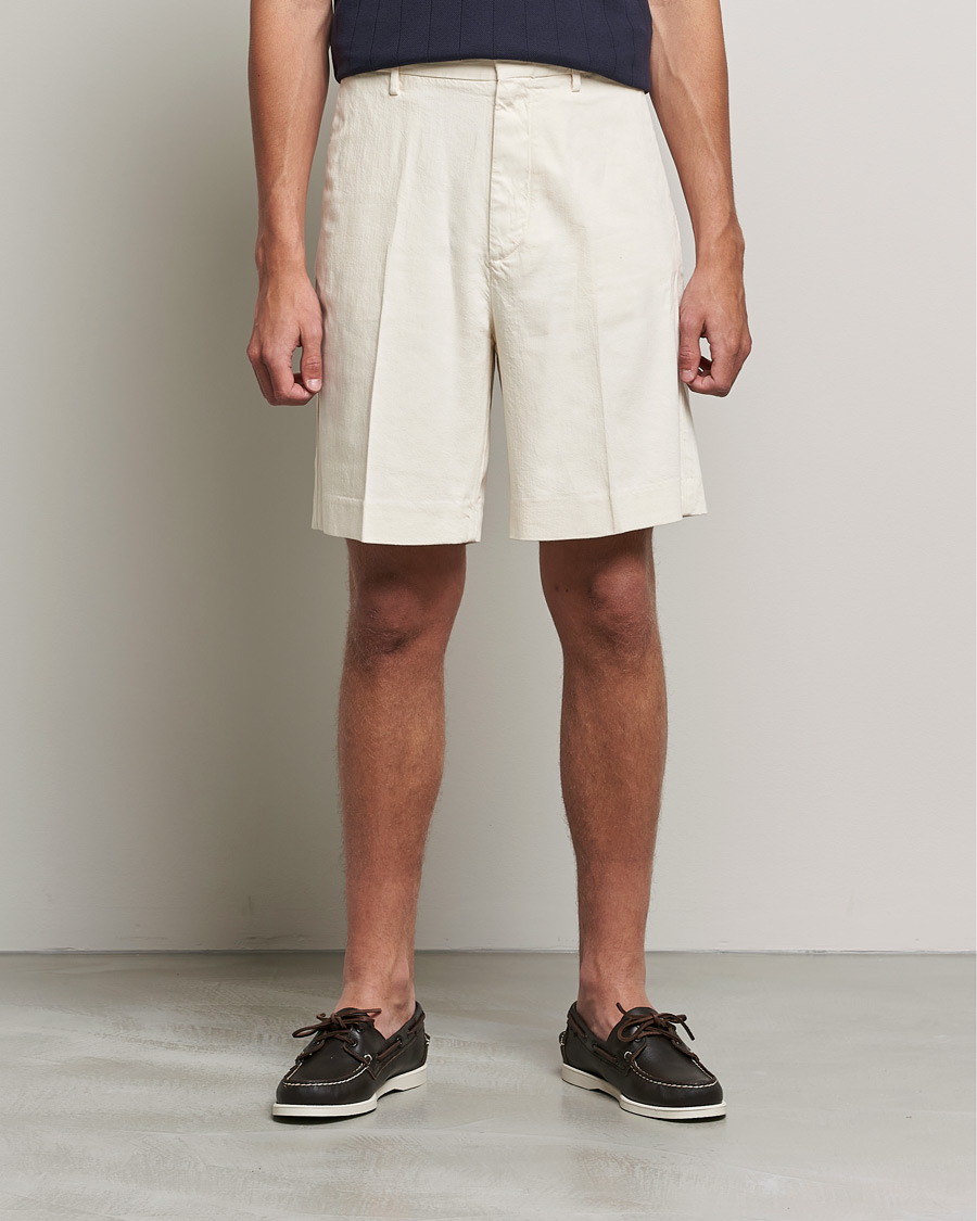 Herre | Shorts | GANT | Tailored Volume Shorts Caulk White