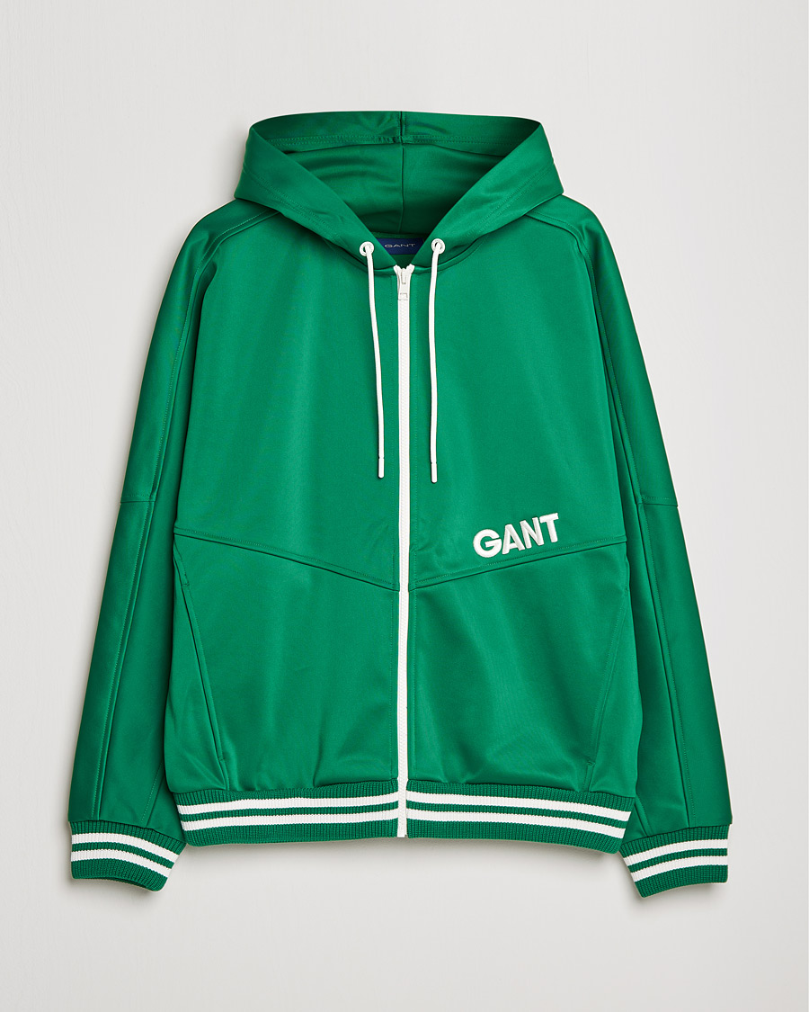 Herre | Trøjer | GANT | Raquet Club Full-Zip Hoodie Lavish Green