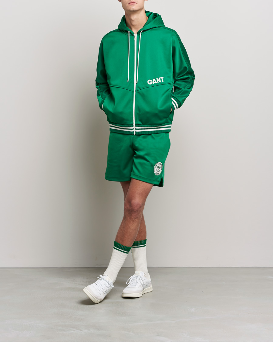 Herre | Trøjer | GANT | Raquet Club Full-Zip Hoodie Lavish Green