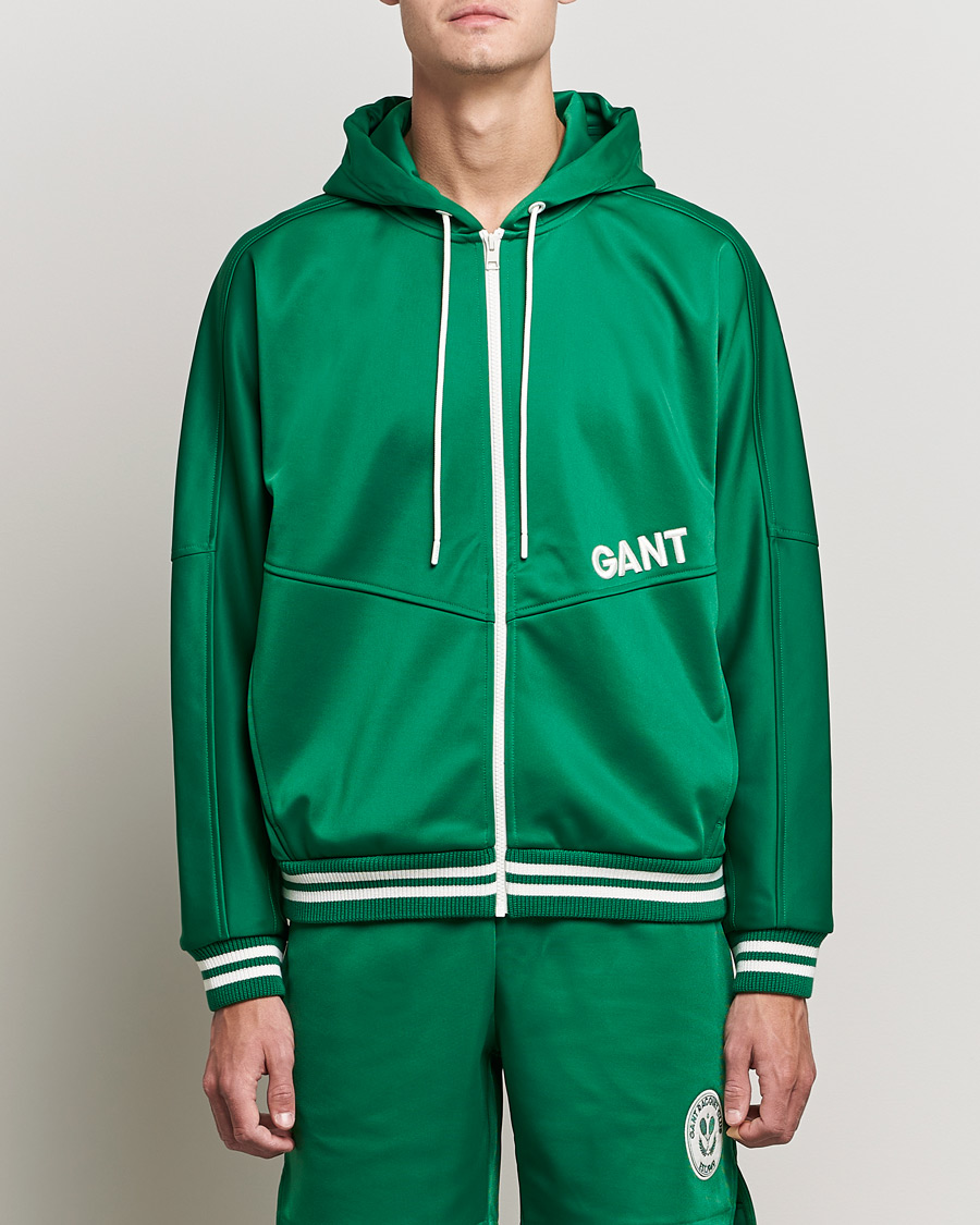 Herre | Trøjer | GANT | Raquet Club Full-Zip Hoodie Lavish Green