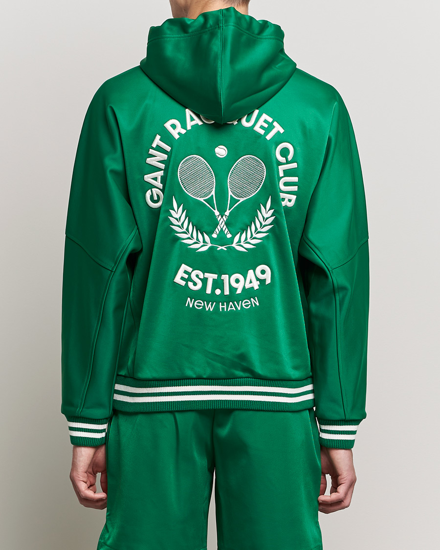 Herre | Trøjer | GANT | Raquet Club Full-Zip Hoodie Lavish Green