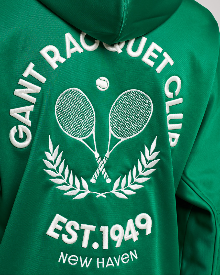 Herre | Trøjer | GANT | Raquet Club Full-Zip Hoodie Lavish Green