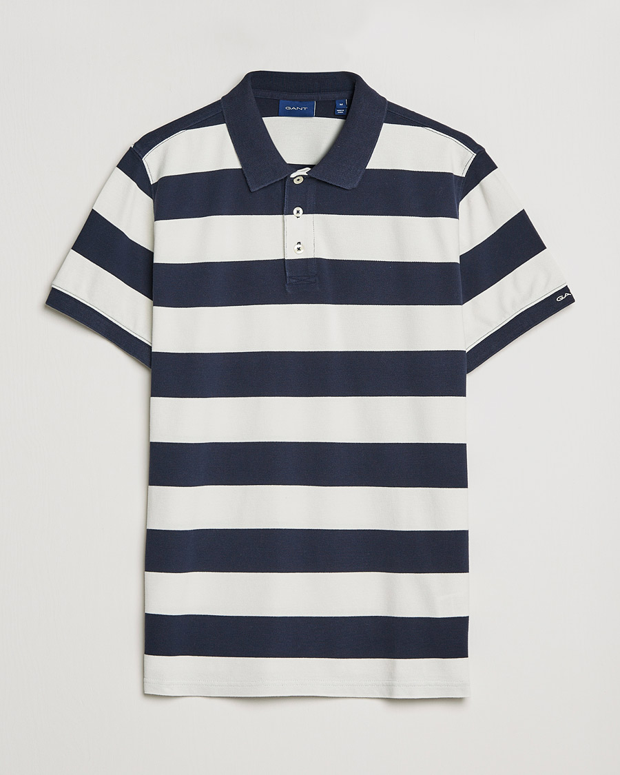 Herre | Polotrøjer | GANT | Barstriped Polo Navy/White