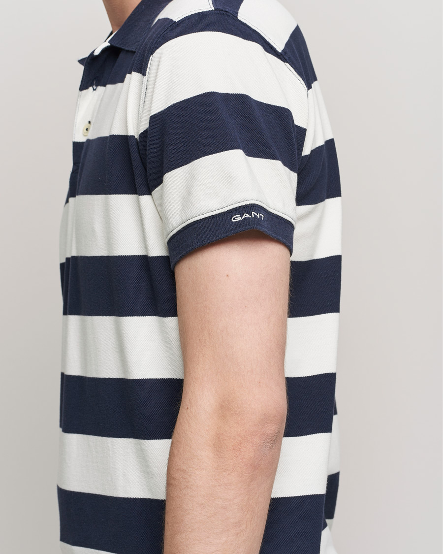 Herre | Polotrøjer | GANT | Barstriped Polo Navy/White