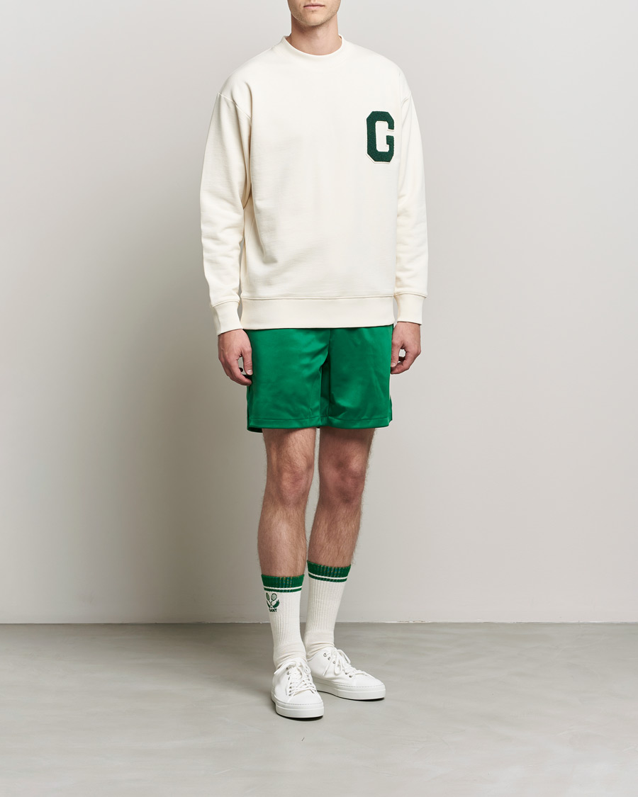Herre | Trøjer | GANT | College G Crew Neck Sweatshirt Creme