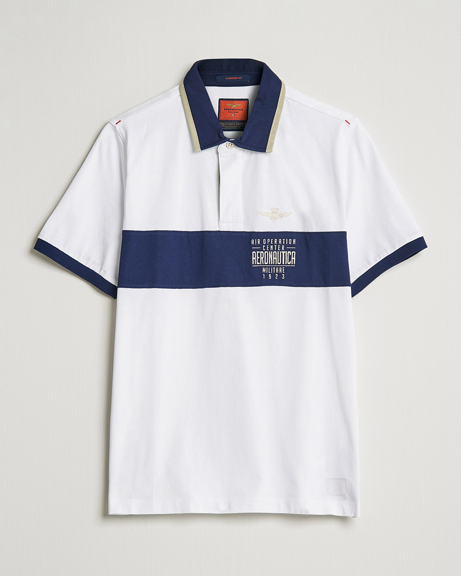 Herre | Polotrøjer | Aeronautica Militare | Short Sleeve Polo Off White