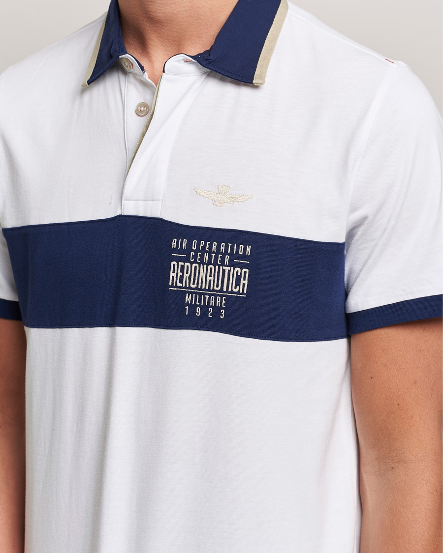 Herre | Polotrøjer | Aeronautica Militare | Short Sleeve Polo Off White