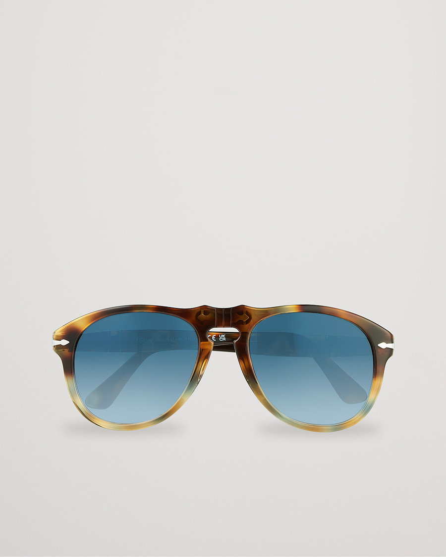 Herre | Persol 0PO0649 Sunglasses Havana/Blue | Persol | 0PO0649 Sunglasses Havana/Blue