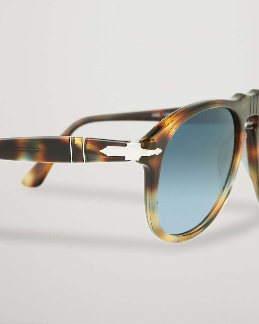 Herre | Persol 0PO0649 Sunglasses Havana/Blue | Persol | 0PO0649 Sunglasses Havana/Blue